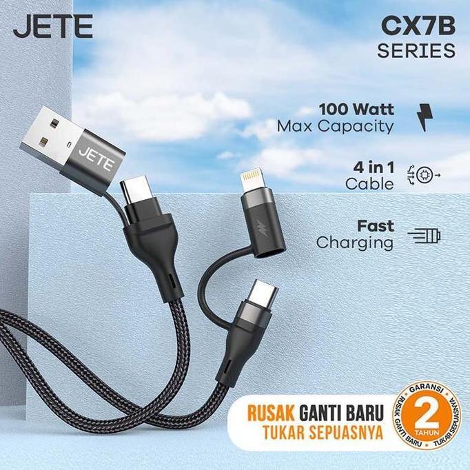 NEW Bundling Powerbank JETE C8 + Kabel CX7B + Spunbond JETE