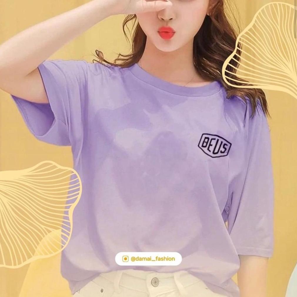 DISKON DAMAI FASHION BAJU ATASAN KAOS WANITA ORIGINAL KAOS DEUS - BEUS TSHIRT DEUS - TUMBLR DEUS - D