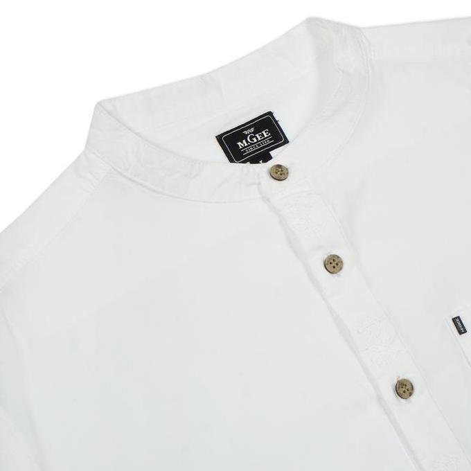 M.Gee Kemeja Koko Putih Mgee Baju koko Terbaru Autus C055