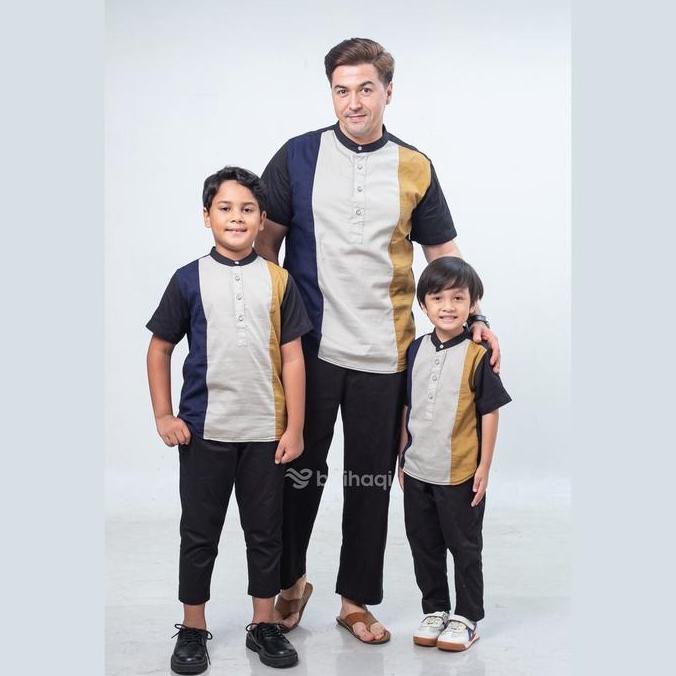 Baihaqi Koku Couple Ikram Black Lengan Pendek BCAD5B