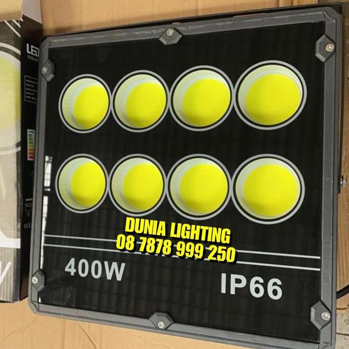 LAMPU SOROT COB 400W PUTIH KUNING FLOOD LIGHT LED 400WATT 400 WATT