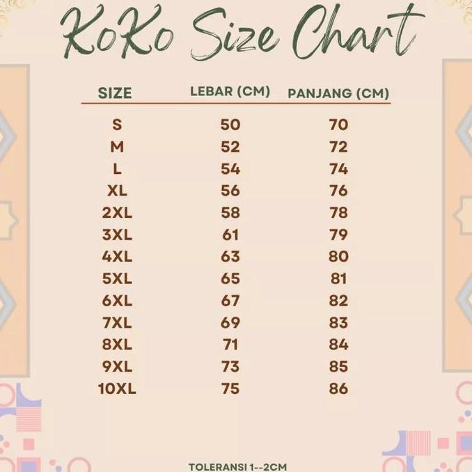 Kemeja Koko Printing Pria Lengan Pendek dan Lengan Panjang - DUHA
