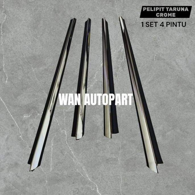 Promo Karet Kaca Pintu Pelipit Luar Mobil Taruna Crome