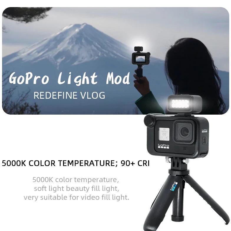 GoPro Expansion Accessory Related Fill Light Module Suitable for HERO12/11/10/9/8 Media ModNo Origin