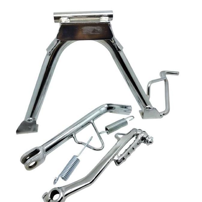 Sale Standar Tengah Mio J Ring 14 Chkrome+Standar Samping Ring 14 Chkrome+Engkolan Mio Chkrome Mio J