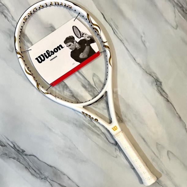 BESTPROMO Raket Tenis Wilson Excalibur 115 White Gold/Tennis Racket Wilson Original 240gr