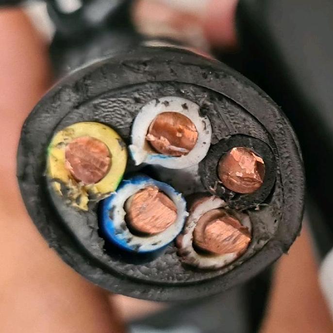 Promo Kabel Tunggal NYY 5x10 mm Supreme Hitam NYY 5 x 10 mm2 Ecer per Meter Diskon