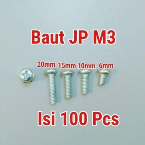 Allthebest Baut JP M3 X 6 Plus + Isi 100pcs RDA RTA RDTA