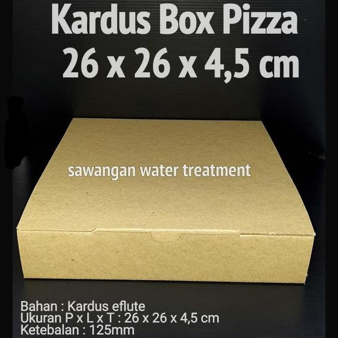 Orgnzr- Kardus Box Pizza 26 X 26 X 4,5 Cm Isi 10 Pcs / Kardus Box Pizza 26 Cm