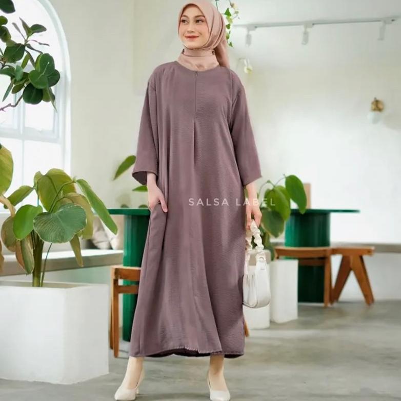 DRESS CRINKLE LONG DRESS JUMBO LD 120 BUSUI