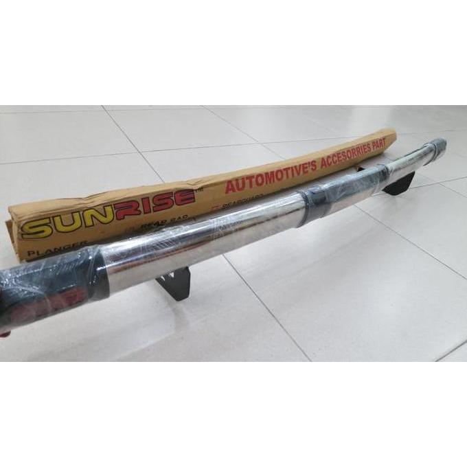 Promo BEMPER BELAKANG TOYOTA ALL NEW RUSH STAINLESS STEEL OVAL REFLEKTOR Diskon