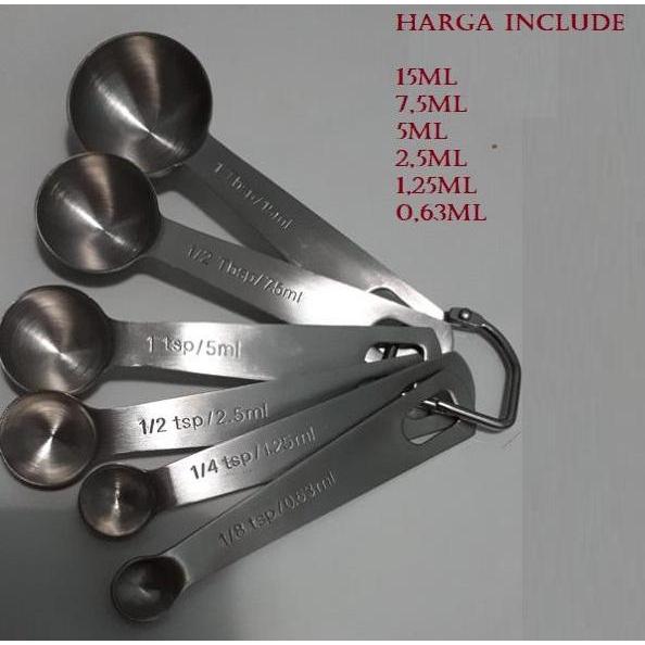 Sendok takar set/measuring spoon/spoon set anti karat YAN