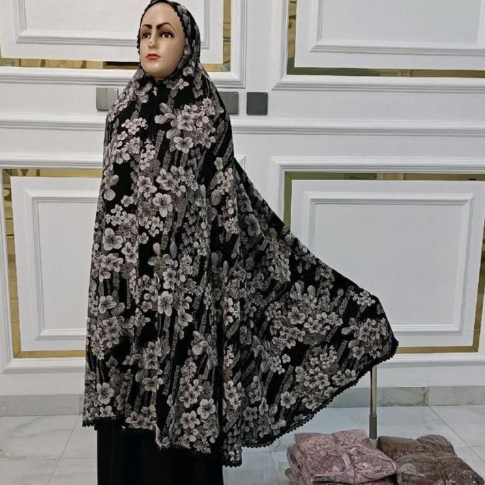 Mukena Katun Rayon Viscose Motif 2in1  Mukenah Dewasa Jumbo