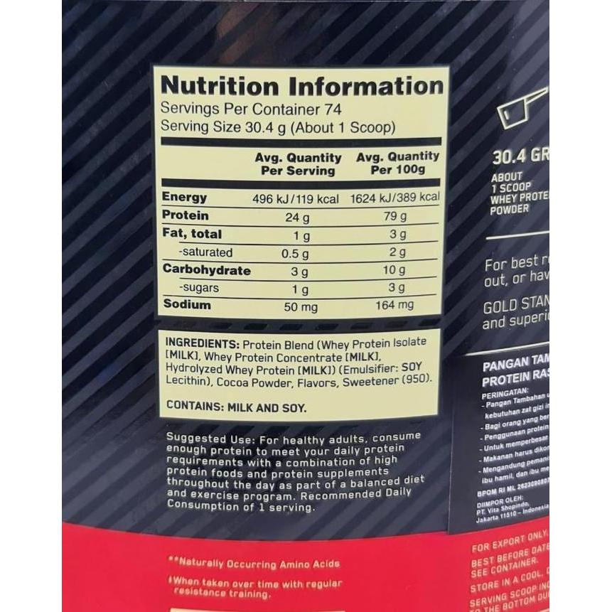 Whynottx- On Whey Gold Standard 5Lbs 5 Lbs Optimum Nutrition Free Shaker Mp