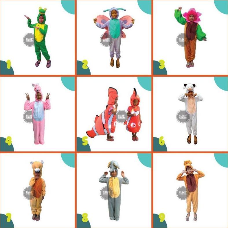 Kostum Baju Anak Karakter Hewan | Kostum Pentas Anak | Onesie Karakter