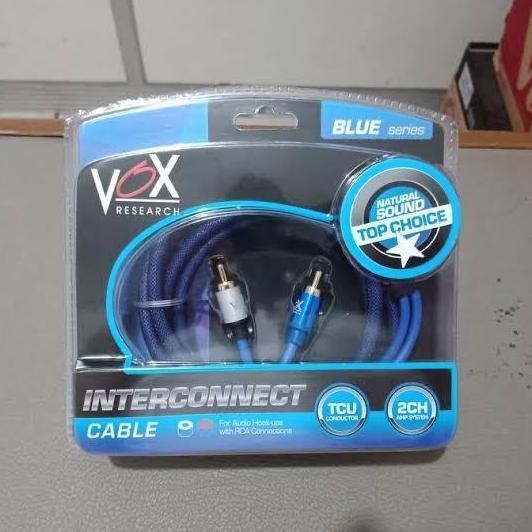 Promo Rca cable Vox Blue Series 1 meter , kabel rca OFC 1M vox research Diskon