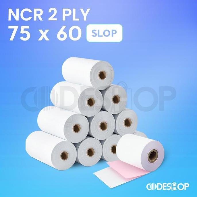 Lansungkirim- Kertas Ncr 2Ply 75 X 60 Struk Kasir 75X60 2 Ply