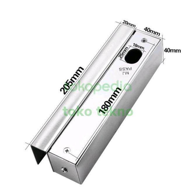 Amanbanget- Dropbolt 5 Wire + Breket Dropbolt Pintu Kaca - Akses Door ( 1 Set )