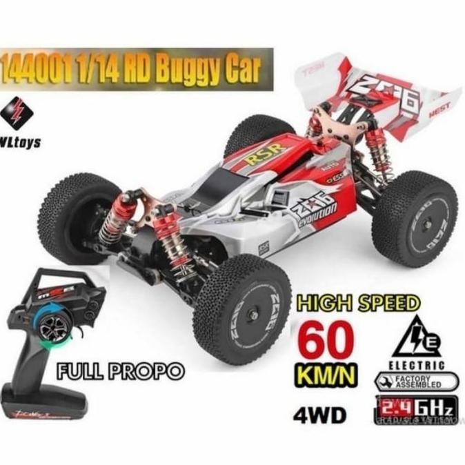 Lansungkirim- Wl Toys Wl 144001 1:14 Rc Car Buggy 60Km/H