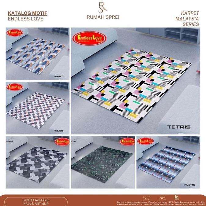 Karpet Busa Malaysia - Endless Love - Besar - 150 X 190