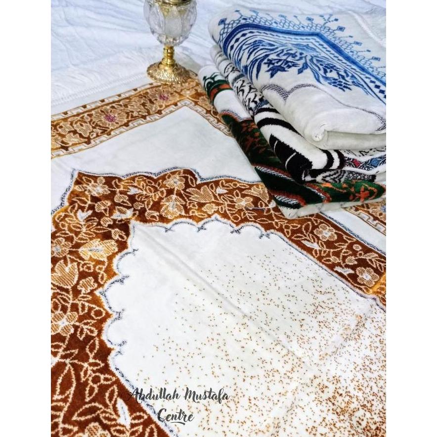 Safatex Sajadah Tebal Mewah Eksklusif Premium Sholat Nyaman Lembut 70x110 cm Safatex Turki Orinal Pu