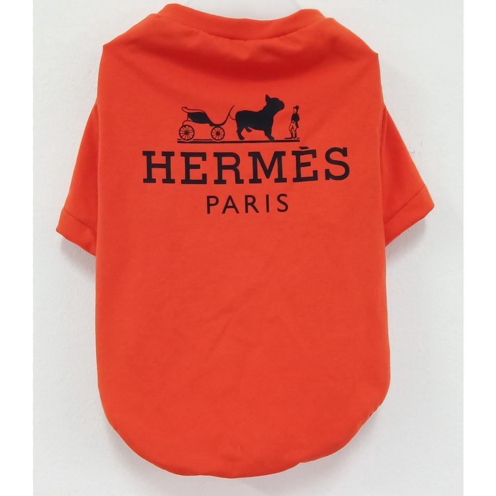 [SF] Tshirt Hermes baju branded untuk anjing dan kucing