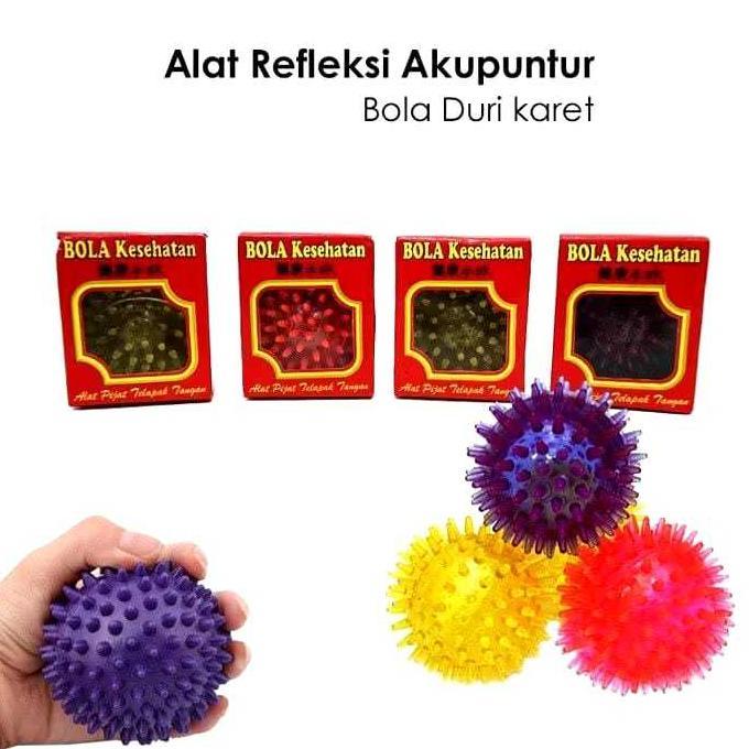 BEST SELLER BOLA DURI KARET TERAPI KESEHATAN / BOLA PIJAT TERAPI TANGAN