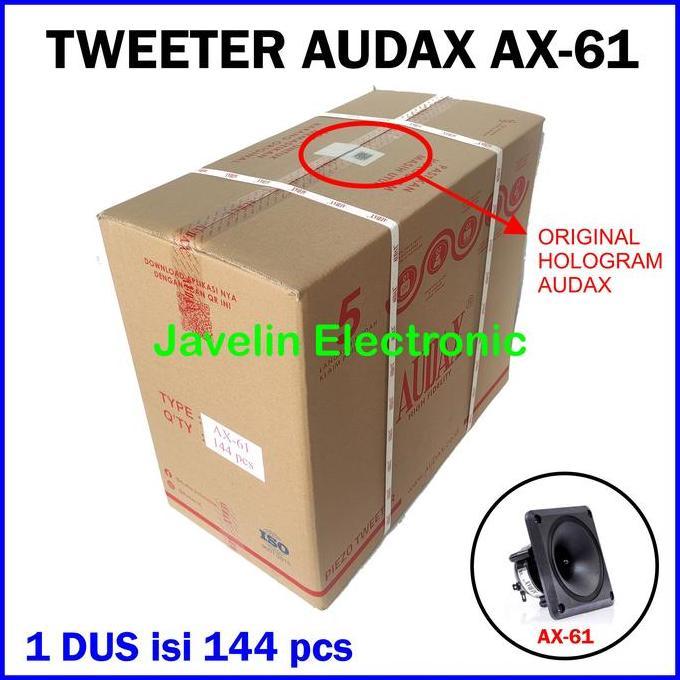 Grosir 1 dus Tweeter Audax AX 61 / AX61 isi 144 pcs Walet terlaris