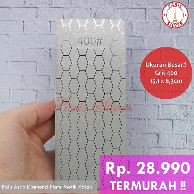 Batu asah pisau diamond berlian plate pengasah ketam pahat serut kayu