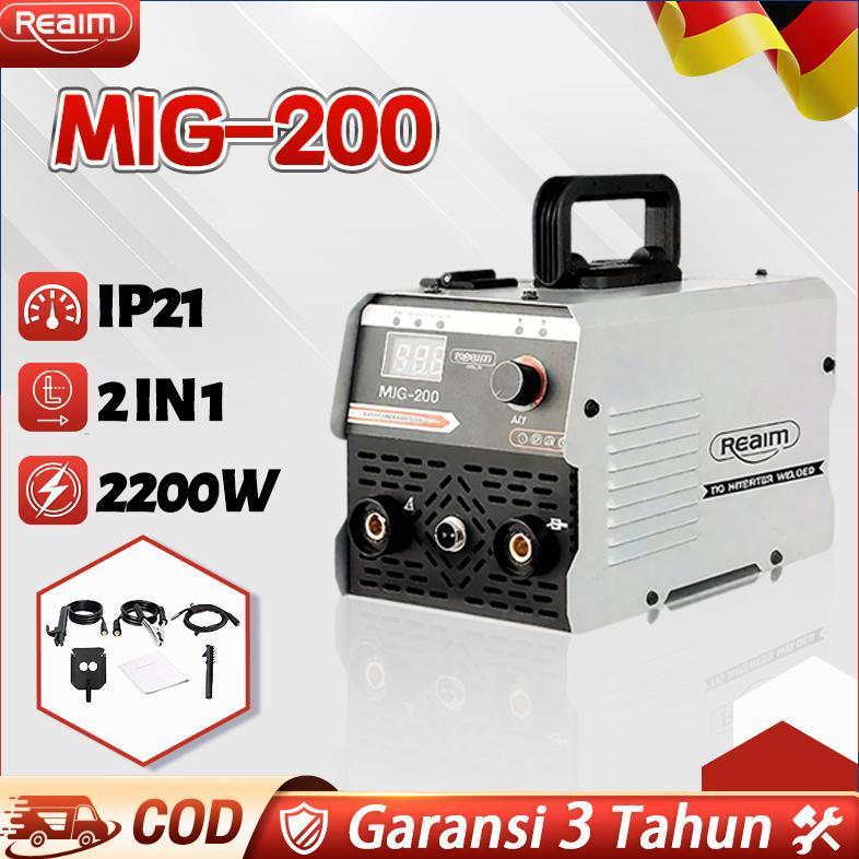 REAIM Mesin Las Inverter Mesin Las Mesin Trafo Las Welding MIG 120A 600 Watt Mesin Las Listrik Inver