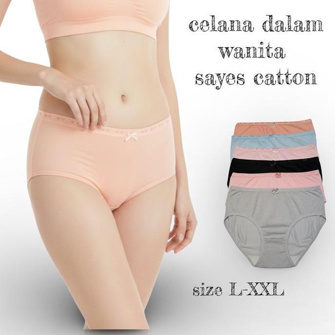 OBRAL MURAH ISI 3PCS-6PCS CELANA DALAM WANITA DEWASA BAHAN  KATUN - CD WANITA KEKINIAN dewasa boxer 