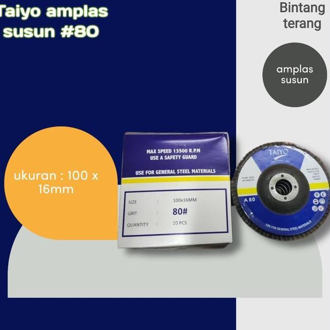 Powerz- Amplas Susun Taiyo Flap Disc 4" Spec A 80