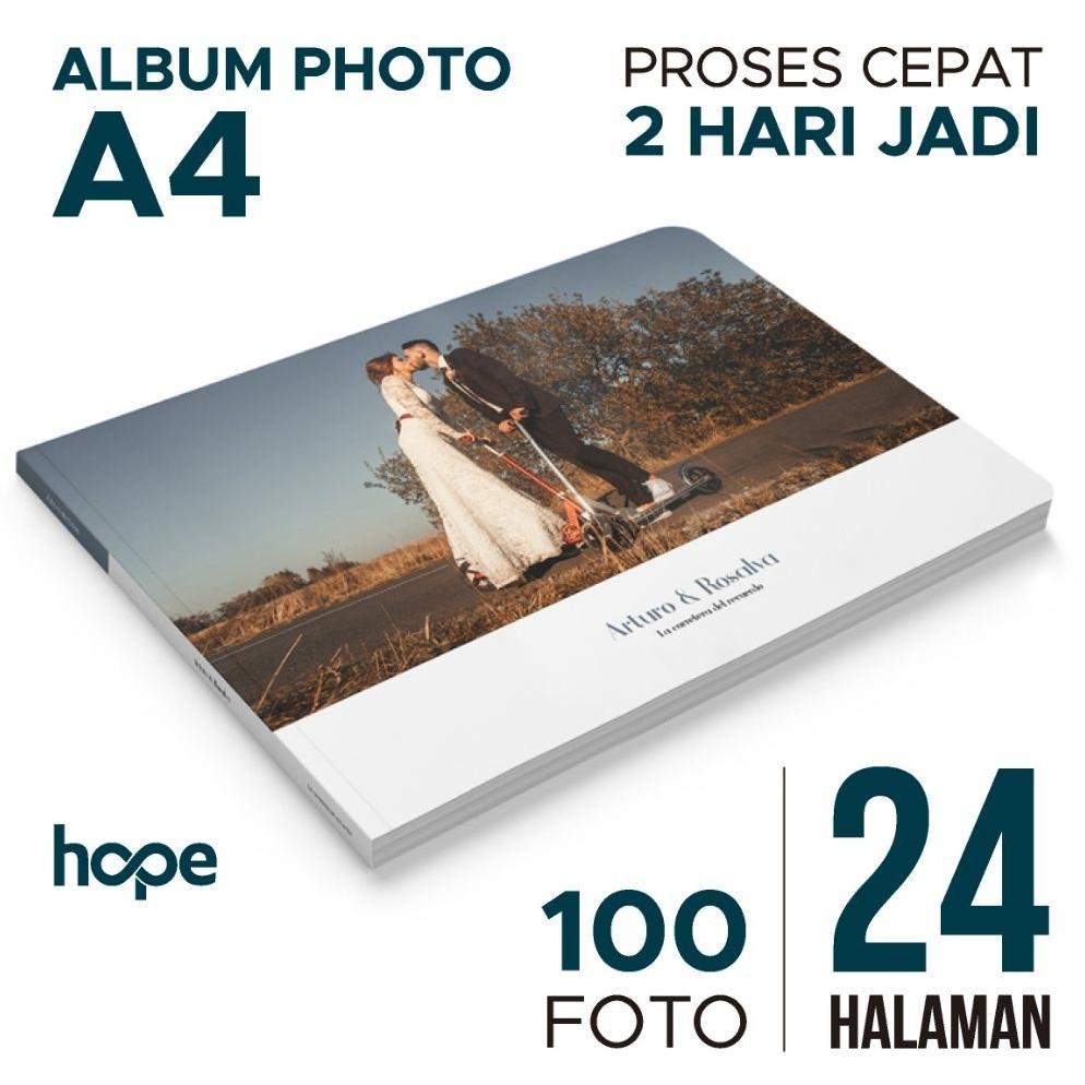 [GRY] Album Photobook Hardcover 24 Halaman 100 Foto Size A4