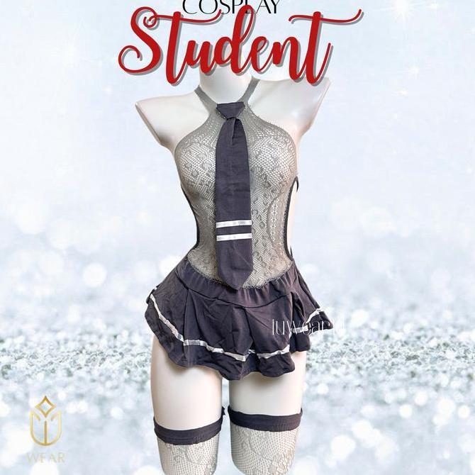 LINGERIE COSPLAY BUNNY, STUDENT, CATWOMEN / Lingerie Hot Cosplay Kostum Seragam