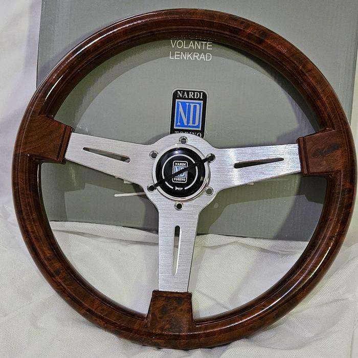 Stir Nardi Torino Wood Kayu Classic 14 Inch Klasik Silver Hitam Import Universal Original Dan Terper
