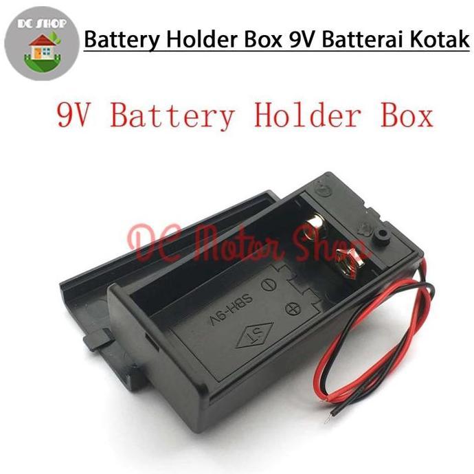 Kotak Baterai 9V Tutup Tempat Baterai Kotak 9V Battery Holder Box Case