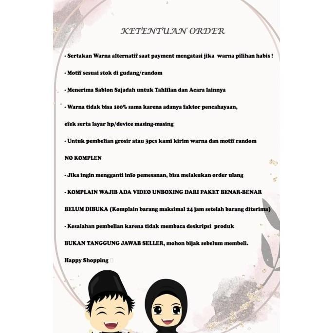 sajadah Turki safatex white premium simli hantaran