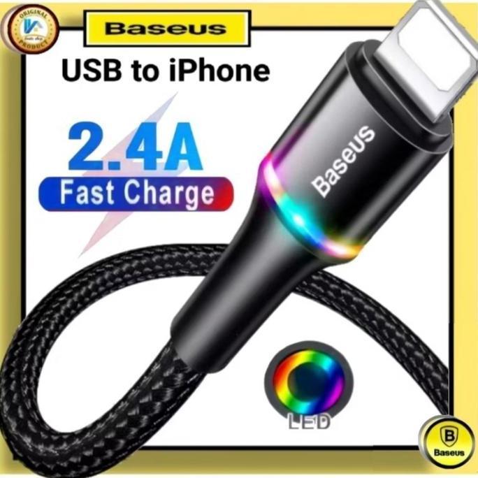 Acchp- Baseus Kabel Data Led Iphone Fast Charging