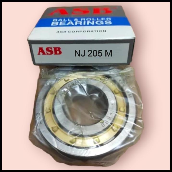 GRATIS ONGKIR BEARING NJ 205 M / NJ205M / NJ205 M KUNINGAN MERK ASB