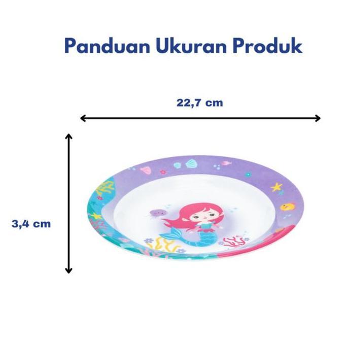 Foodcity- Onyx Seiv, Piring Makan Cekung 9 Inch: Melamin, Aman Untuk Makanan, Halal, 1809S Karakter
