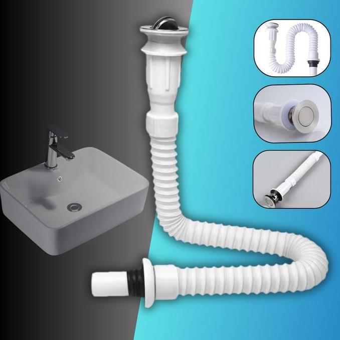Byurr- Sifon Wastafel Fleksibel Afur Wastafel Pembuangan Wastafel