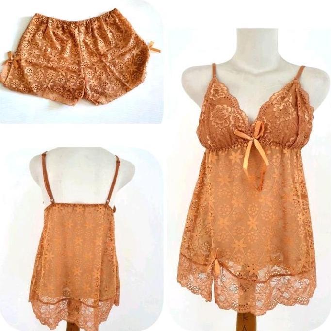 LINGERIE SETELAN Y SORELLA 2275 (Dapat 1 SET Atasan + Bawahan)