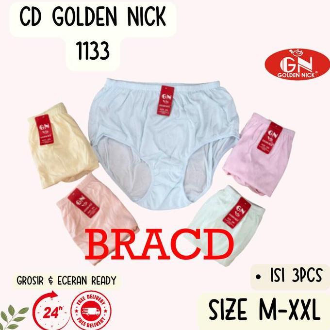 3-6PCS CD GOLDEN NICK 1133 CD WANITA GOLDEN NICK 1133