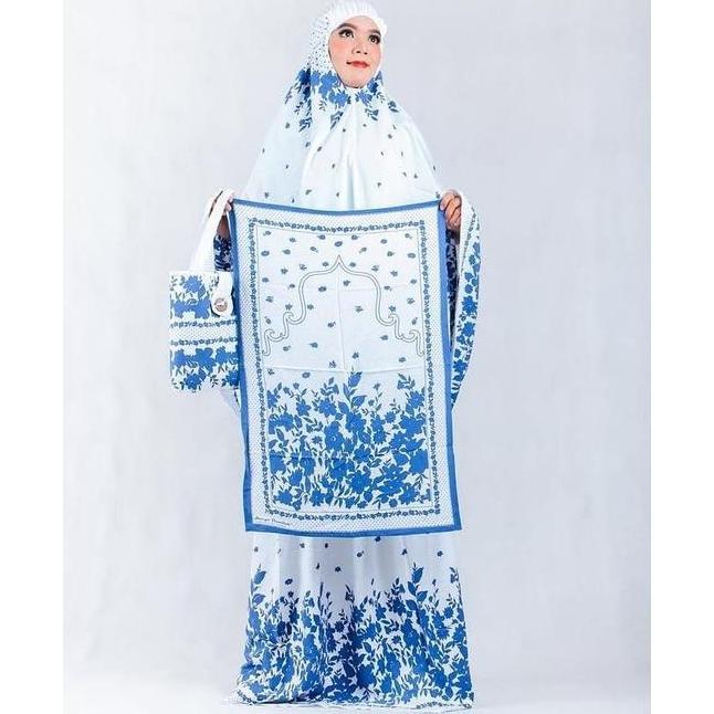 Mukena Dewasa Set Sajadah Jumbo Batik Hargodumilah Seri Warna