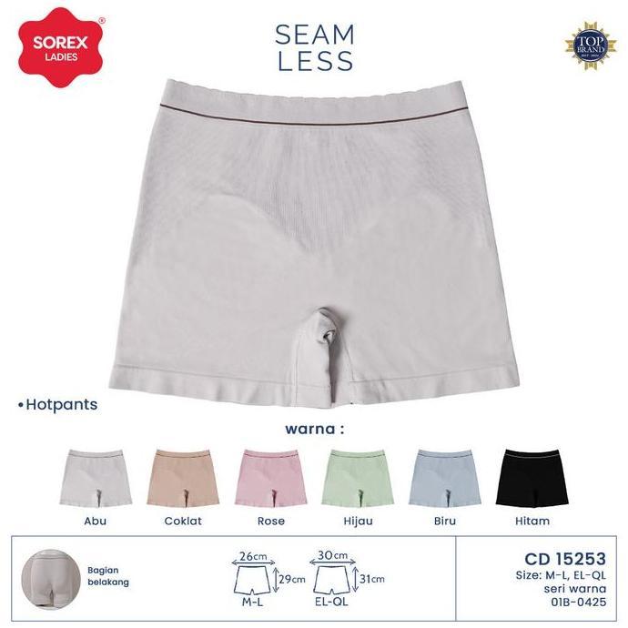 cd celana dalam boxer wanita seamless sorex 15253