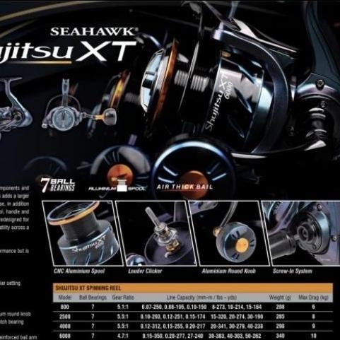 Reel SEAHAWK SHUJITSU XT 800 2500 4000 6000
