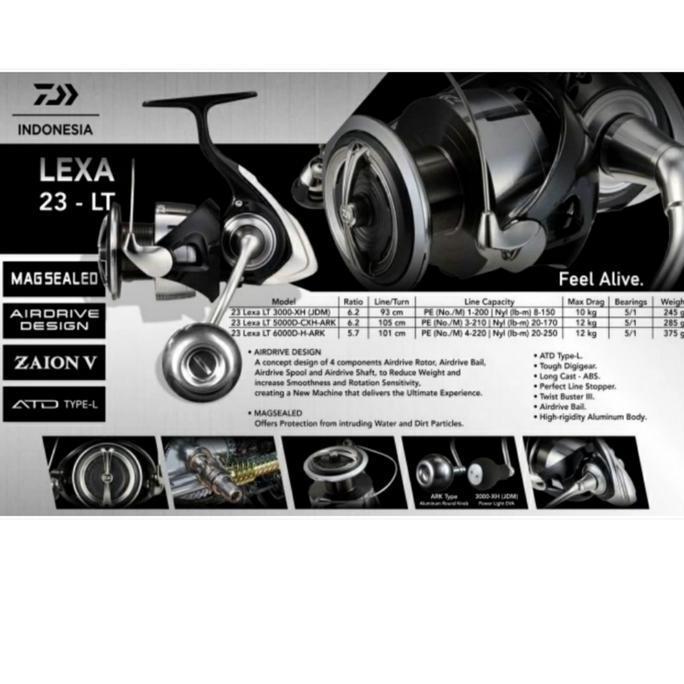 REEL DAIWA LEXA 2023 LT 5000D-CXH-ARK / 3000-XH(JDM) - ORIGINAL