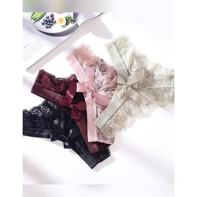 Luckymm - Celana Dalam Wanita Dewasa Nilon / Underwear Wanita / CD Transparan 1935