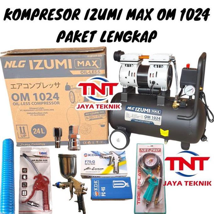 Otoco- Izumi 24 Liter Ol 10-24 Kompresor Oilless Izumi 1Hp 24Liter Ol 1024