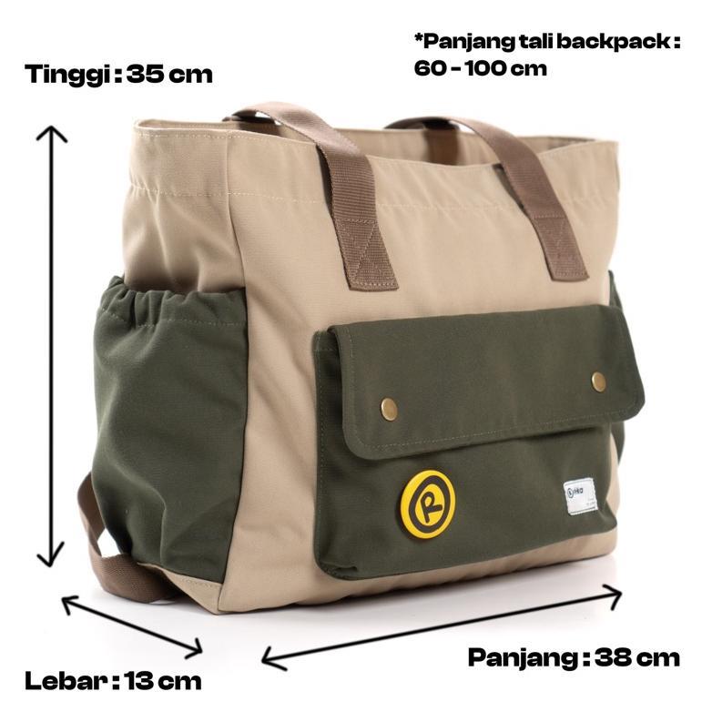 TERBARU REKA- PLAYFUL Totepack - Totebag Kanvas Pria Wanita - Backpack Laptop 15,6 inch Anti Air